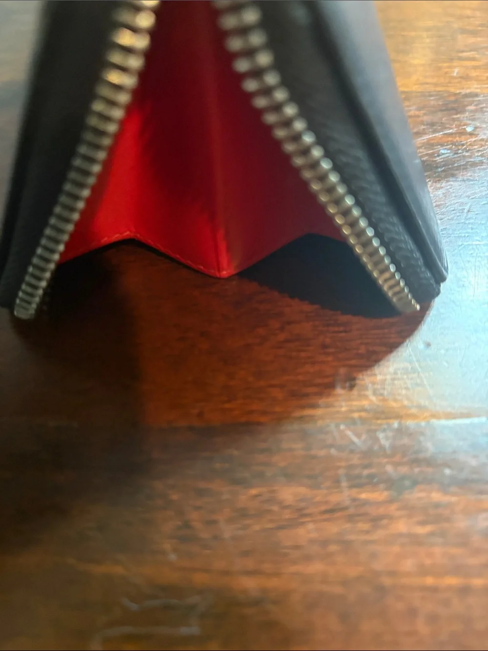 CHRISTIAN LOUBOUTIN Winged Heart Leather Wallet